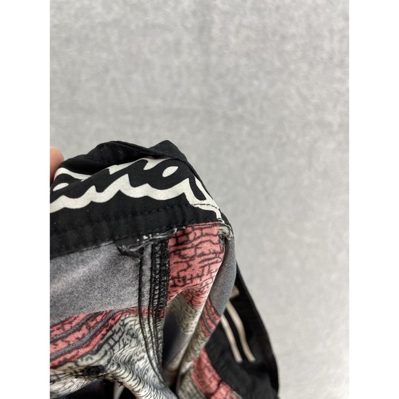 Maui and Sons Men's Board Shorts Red Black Check Size Small - Picture 3 of 10